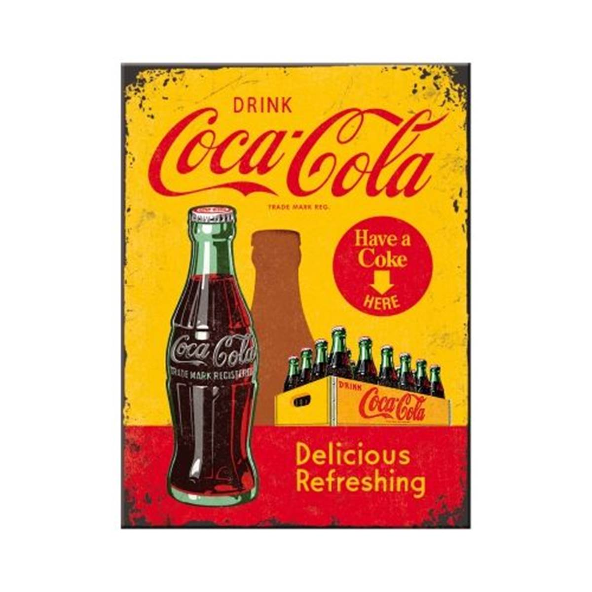 Magnet 8x6 Coca Cola Bottles