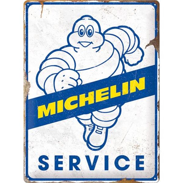 Enseigne en métal 30 x 40cm Michelin - Service