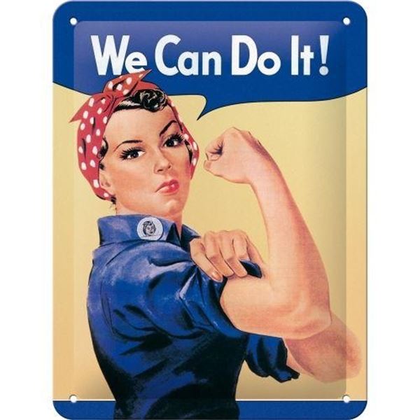 Enseigne 15 x 20 cm We Can Do it !
