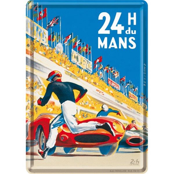Carte postale métal 24H Le Mans