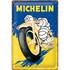 Plaque métal 20x30 cm Michelin Motorcycle Bibendum