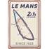 Plaque métal 20x30 cm Circuit 24H Le Mans