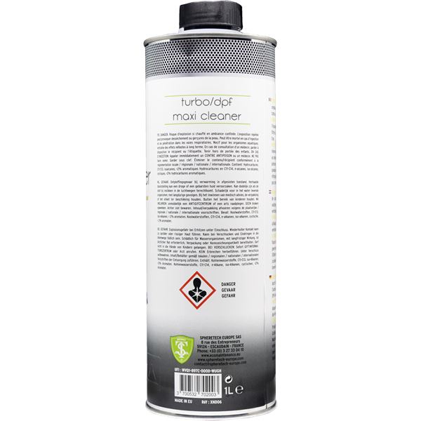 Nettoyant FAP Spheretech Turbo/DPF Maxi Cleaner 1L