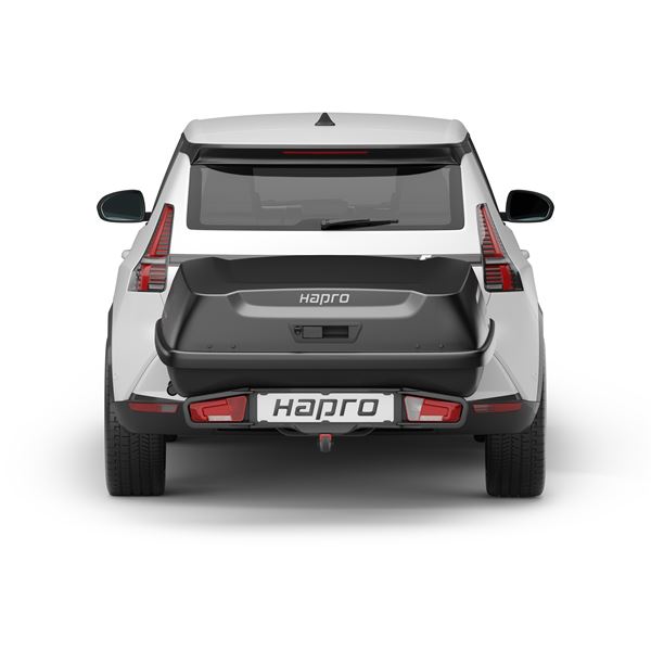 Coffre d'attelage Boxer 340L noir HAPRO