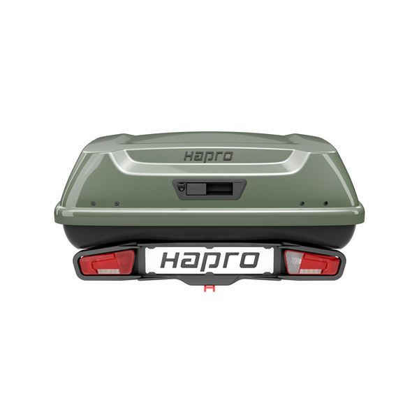 Coffre d'attelage Boxer 340L vert HAPRO