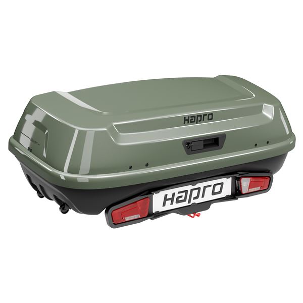 Coffre d'attelage Boxer 420L vert HAPRO