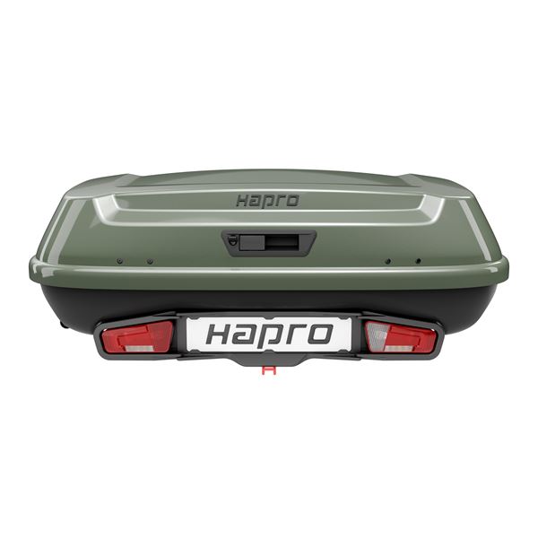 Coffre d'attelage Boxer 420L vert HAPRO
