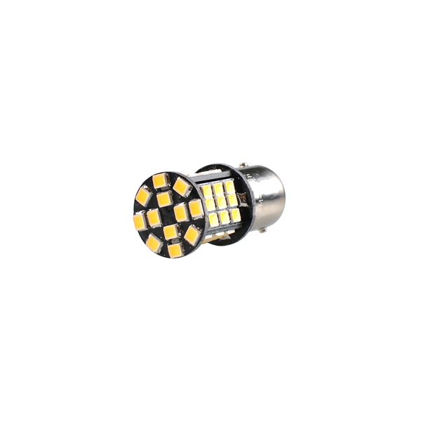 AMPOULES LED X 2 BA15S P21W 48 LEDS SMD2835 BLANC 12V
