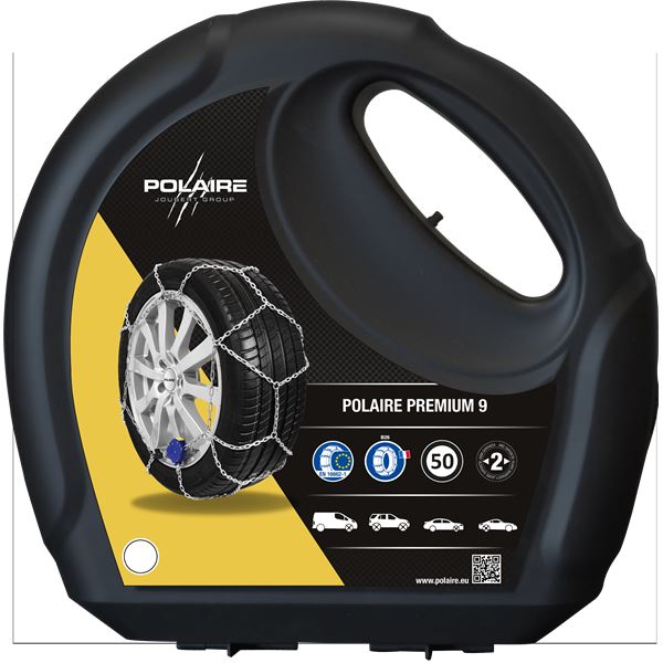 2 Chaînes à neige Polaire PREMIUM 9mm 070