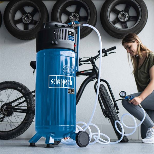 Compresseur vertical sans huile 50L HC51V Scheppach