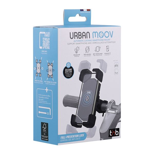 Support smartphone renforcé URBAN MOOV - Universel vélo / trottinette