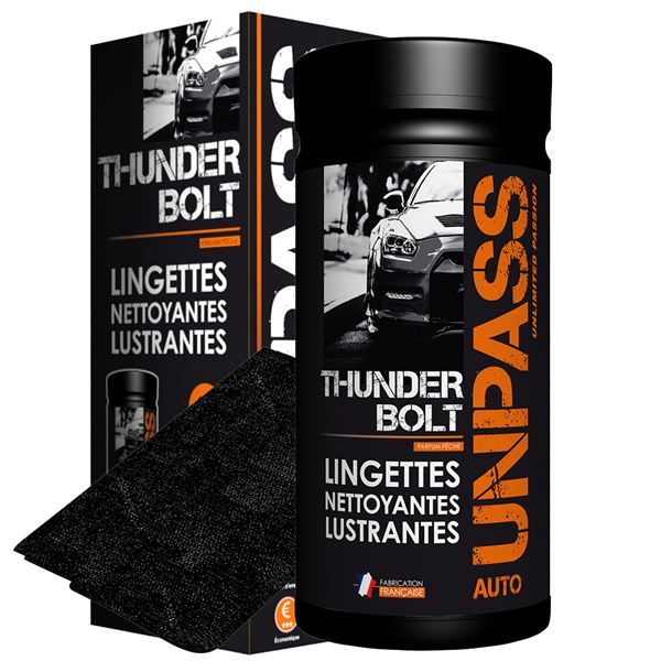 LINGETTES NETTOYANTES AUTO AVEC MICROFIBRE UNPASS