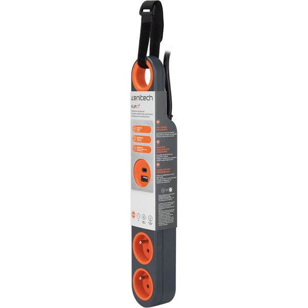 BLOC KLIPO 3X16A+USB+LED 4M