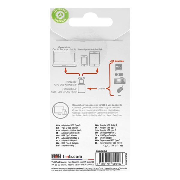 Adaptateur USB type C vers USB-A 3.0