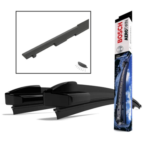 2 balais d'essuie-glaces Bosch Clearview A010J X2