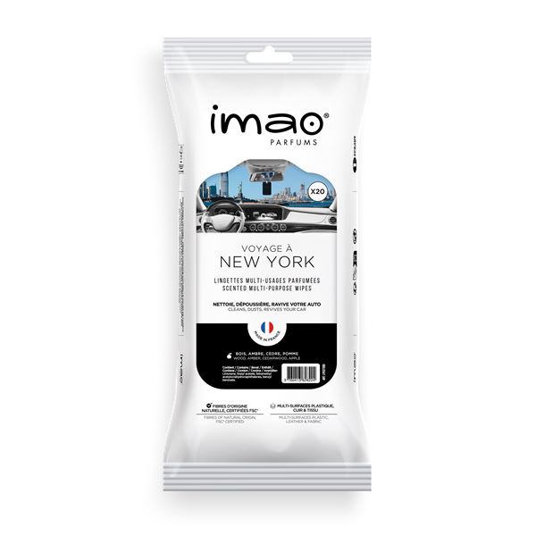 Lingettes Imao mutli-usages parfumées "Voyage à New York"