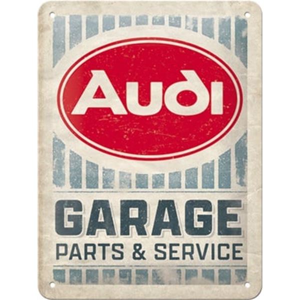 Enseigne 15 x 20 cm Audi Garage