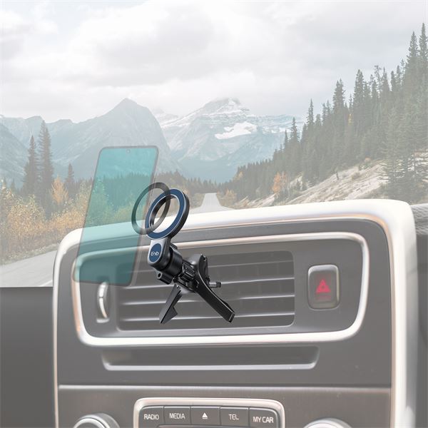 Support magnétique ultra-compact pour grille d'aération