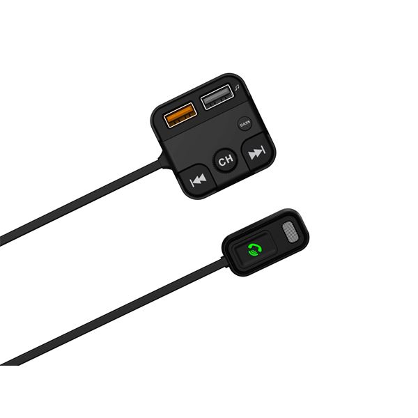 Transmetteur FM bluetooth Kit mains libre et charge rapide