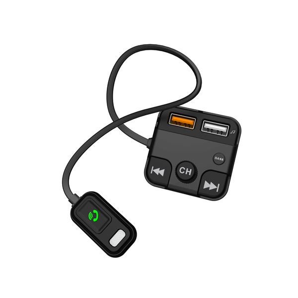 Transmetteur FM bluetooth Kit mains libre et charge rapide