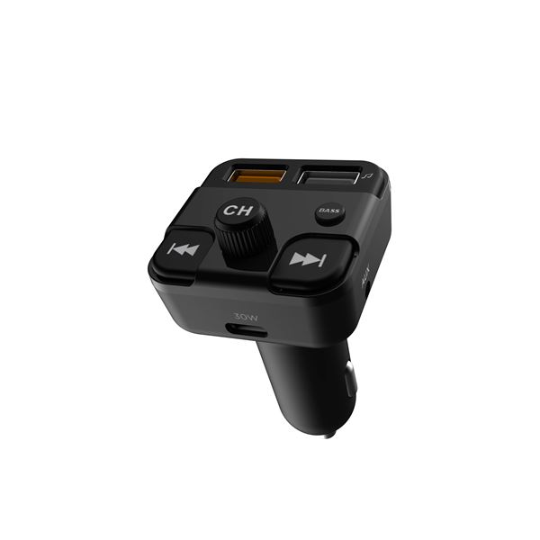 Transmetteur FM bluetooth Kit mains libre et charge rapide