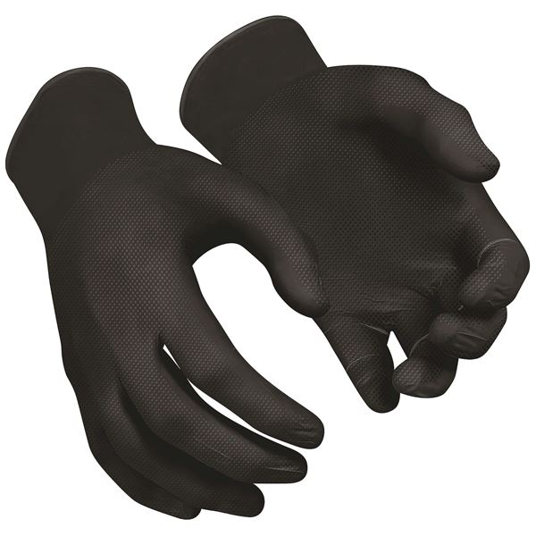 100 GANTS DE PROTECTION NITRILE NOIRS TAILLE 10