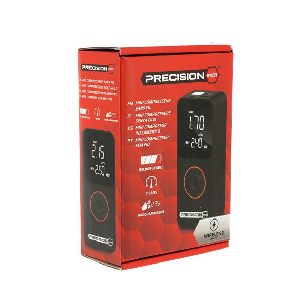 Mini Compresseur sans fil Precision Steel