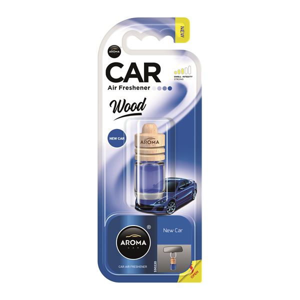 Désodorisant voiture Aroma - Wood Mini - New car 4,5 ml