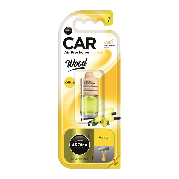 Désodorisant voiture Aroma - Wood Mini - Vanille 4,5 ml