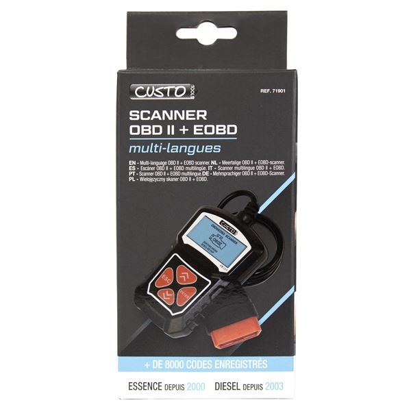 LECTEUR OBD II + OEBD MULTILANGUES CUSTO TOOLS
