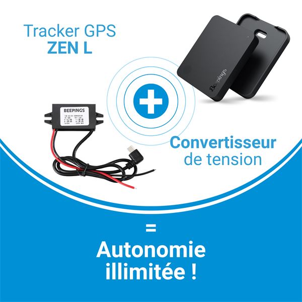 Tracker GPS ZEN L + Convetisseur Beepings