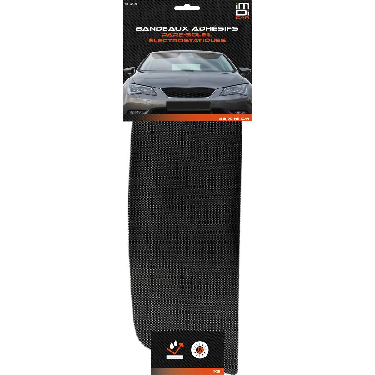 Bandeau Pare-soleil Électrostatique 48 X 16 Cm