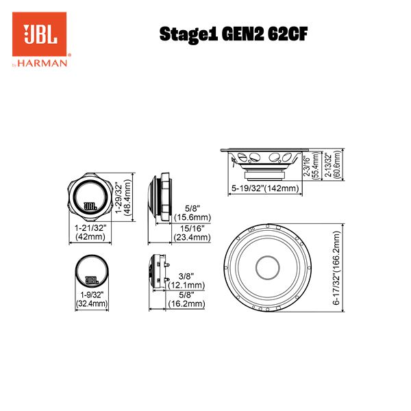 Haut-parleurs Stage 1 62CF JBL