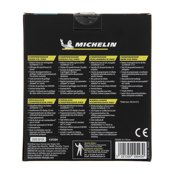 Compresseur sans fil PRO Blackline MICHELIN