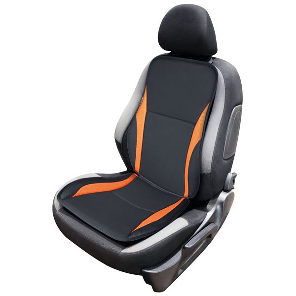 Couvre-siège Nagoya - Noir et Orange
