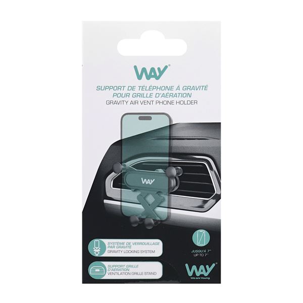 Support mâchoire par gravité pour grille d'aération