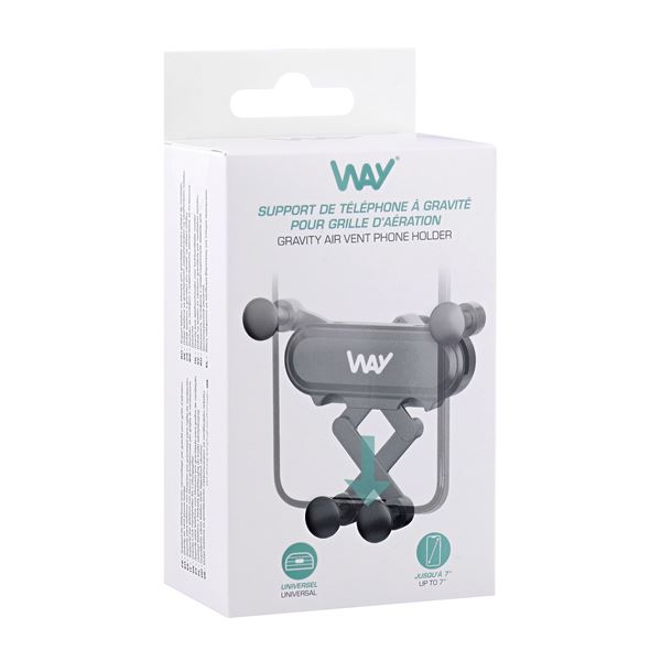 Support mâchoire par gravité pour grille d'aération