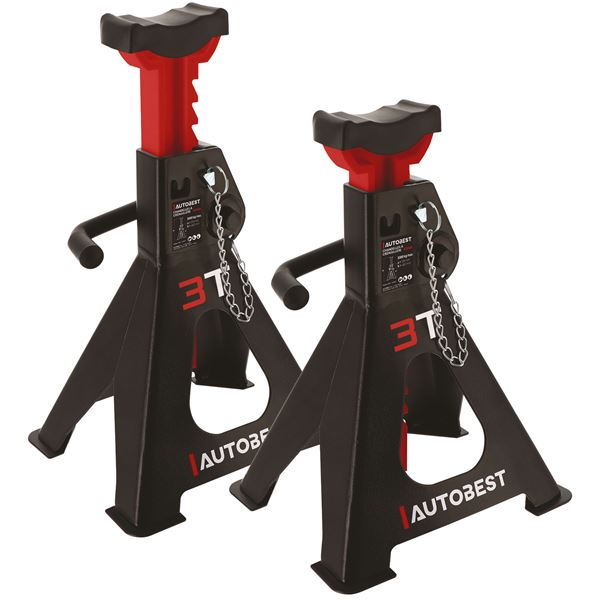 Lot de 2 chandelles à crémaillères 3T Autobest