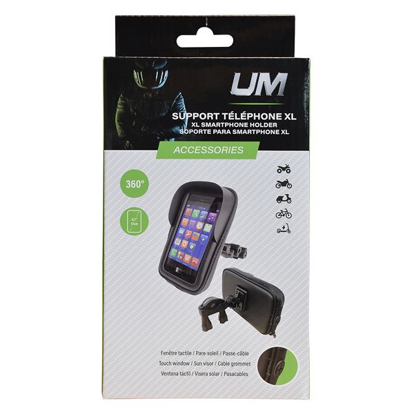Support pour téléphone ou GPS XL pour moto et scooter UM