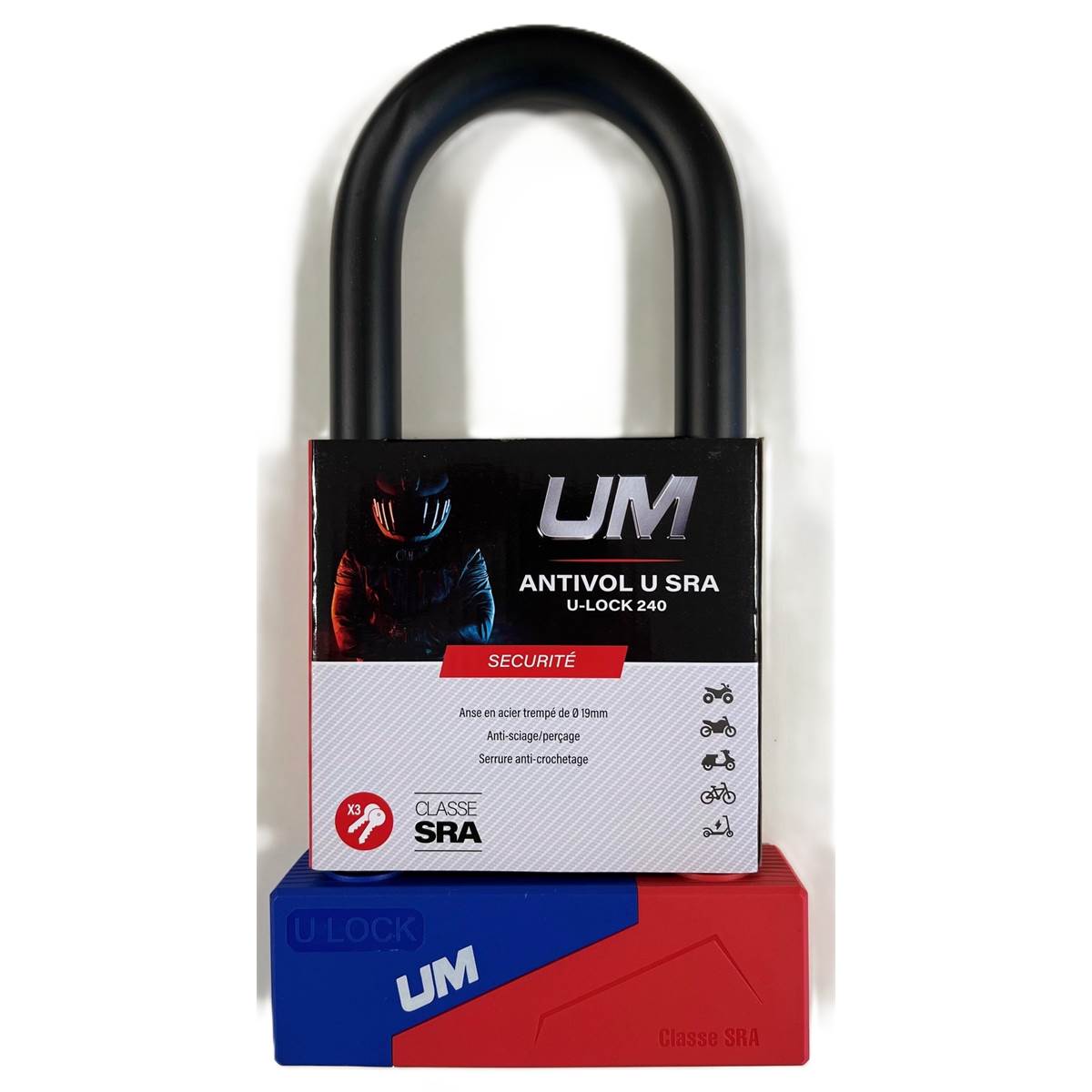 Antivol U Classé Sra 240x84 Mm Um