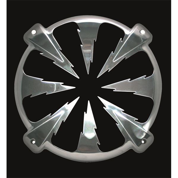 Grille ronde en aluminium chromé speaker Ø270