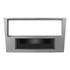 Cache autoradio gris métal pour Opel