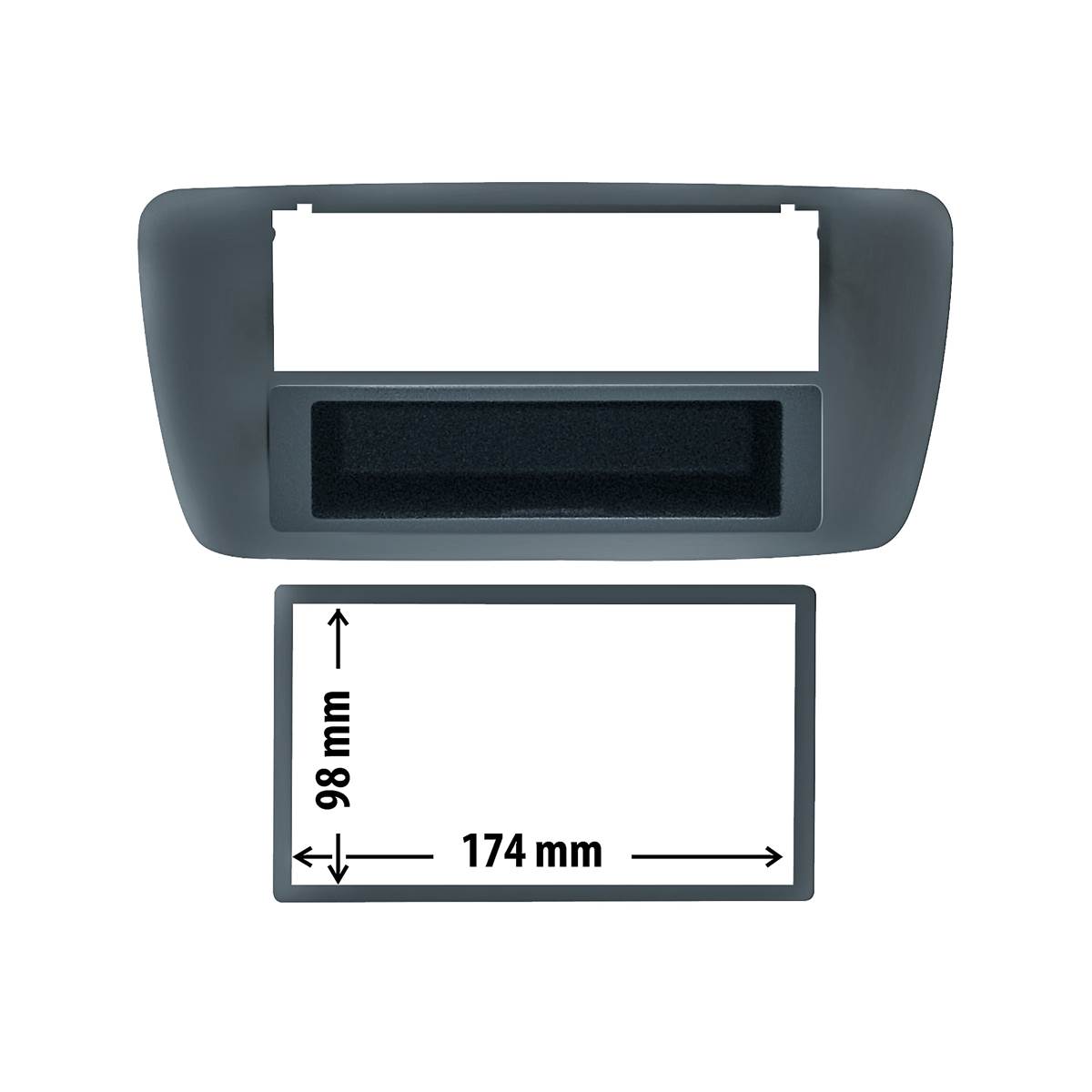 Cache Autoradio Seat Ibiza Bleu Gris