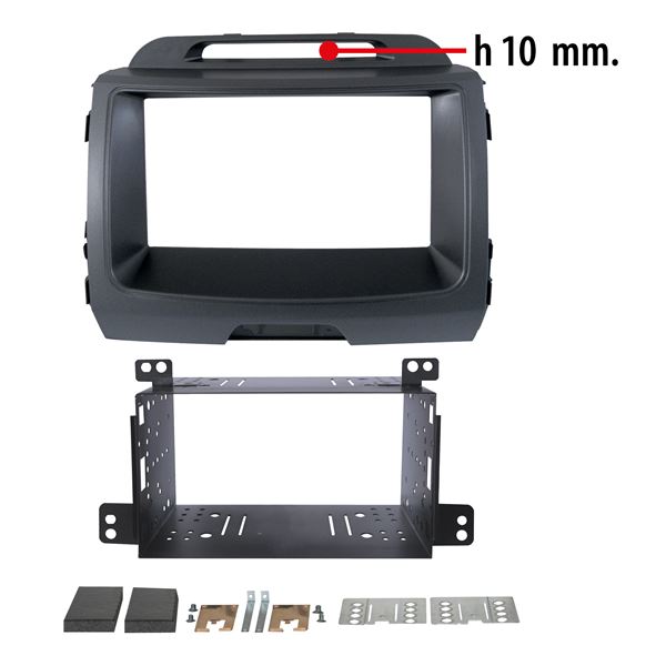 Cache autoradio anthracite Kia Sportage