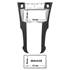 Cache autoradio argent et noir Toyota Yaris