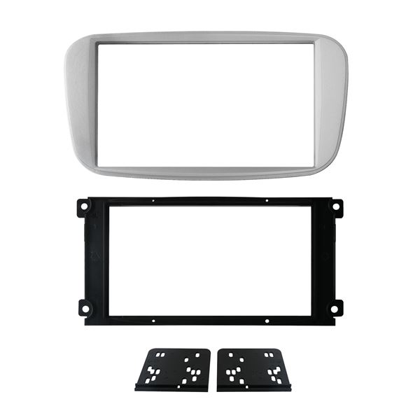 Cache autoradio Ford couleur argent
