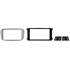 Cache autoradio Ford couleur argent