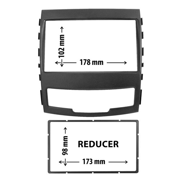 Cache autoradio Ssangyong Korando