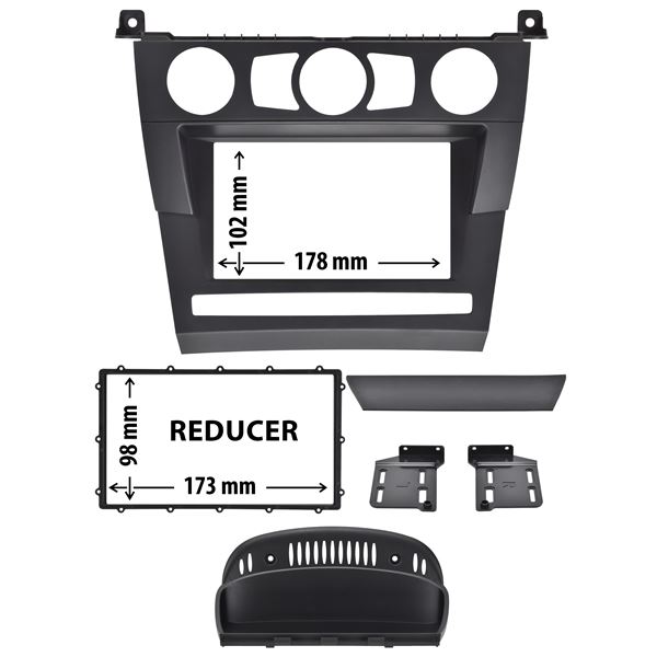Cache autoradio BMW S5 (E60) de 2003 à 2010