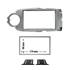 Cache autoradio gris métallisé Toyota Yaris
